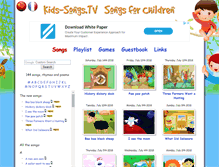 Tablet Screenshot of kids-songs.tv